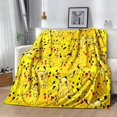 thumbnail image 3 of Nueva manta de Pokémon, franela, agradable a la piel, suave y no esponjosa, Material de alta calidad, bonita figura de Anime, Pikachu, alfombra para cubrir la siesta de los niños, 3 of 4