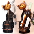 thumbnail image 3 of Estante para vino con forma de gato estatua de gato duradera con líneas simples para escritorio ANGGREK Otros, 3 of 8
