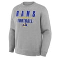 thumbnail image 4 of Men's Fanatics Heather Gray Los Angeles Rams Powerful Throw Legacy Pullover Sweatshirt, 4 of 5