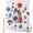 Red, Blue, White, Green, variant on Shower Curtains for Bathroom-36"x72",Independence Day Cherries Waterproof Bath Curtain Grommet Shower Curtain Set with Hooks