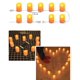 thumbnail image 3 of Luz de velas LED, paquete de 10 velas sin llama Vela LED alimentada por USB, blanco cálido, 3 of 5