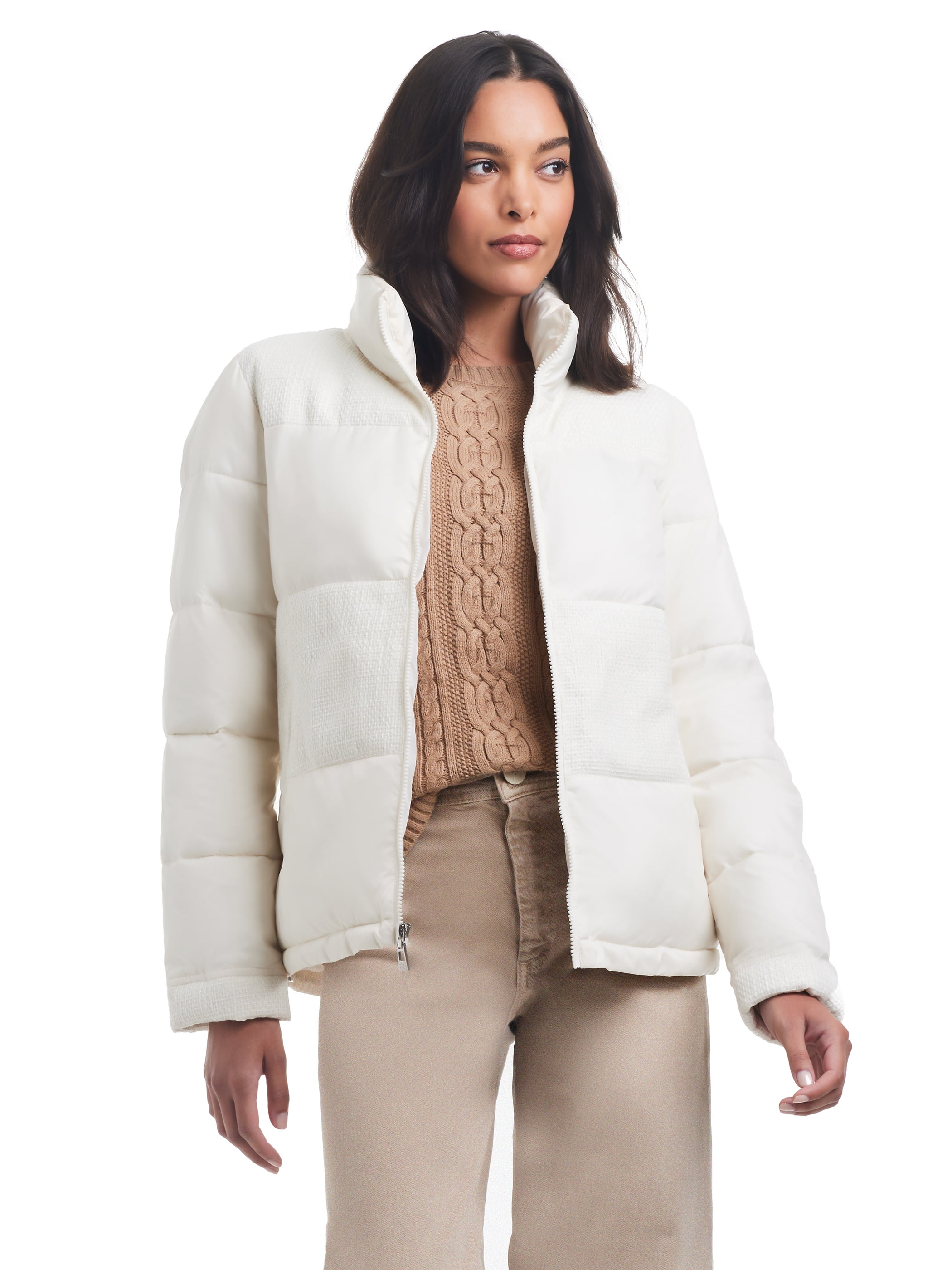 Sam & Libby Ladies Long Sleeve Short Puffer Jacket