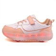 thumbnail image 3 of Roller Shoes with Wheels for Boys Girls Kids Skates Sneakers LED Light Up Rechargeable Sport Sneaker for Boys, 3 of 14