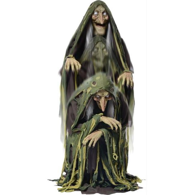 MR124367 Morris Costumes Hagatha Towering Witch Animated Decorations & Props 