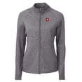 thumbnail image 2 of Women's Cutter & Buck  Heather Black Indiana Hoosiers Adapt Eco Knit Heather Recycled Full-Zip Jacket, 2 of 3