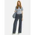thumbnail image 2 of No Boundaries Mid-Rise Baggy Wide Leg Jeans, 31.5'' Inseam, Women's, 2 of 5