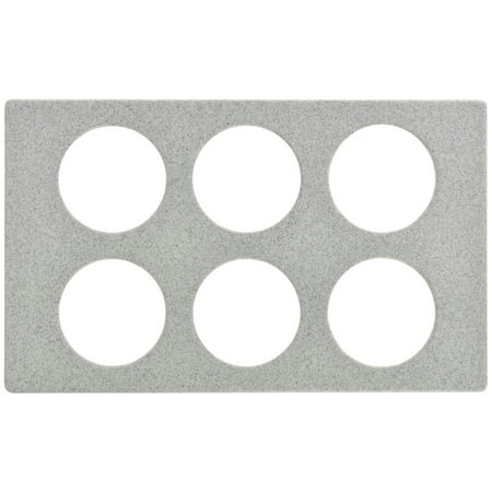 Bugambilia Grey Cast Aluminum Tile With 6 Round Cut-Outs - 21 11/16"L x 13 1/4"W (T0B18G)