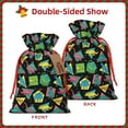 thumbnail image 2 of KLL Geometric Dinosaur for Christmas Gift Bag,Holiday Bags for Gifts Christmas Bags & Drawstring Gift Pouch Reusable Holiday Gift Bags & Party Favor Bags (1 PCS)-Medium, 2 of 9