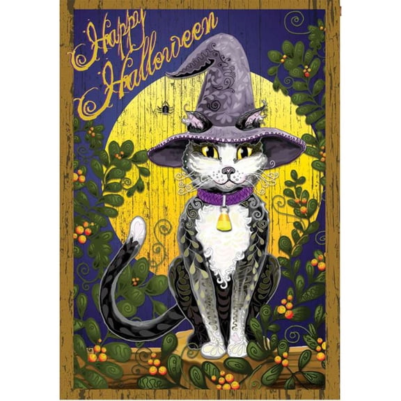 Premier House Flag - Candy Corn Cat