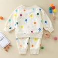 thumbnail image 7 of Gerichy Toddler Baby Boy Clothes Fall Winter Outfit, Toddler Kids Baby Girls Boys Sports Wear Colorful Balloons Sweatshirt Tops + Pants 2PCS Tracksuit Outfits Clothes Set, 7 of 7