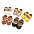 thumbnail image 4 of BESLY 0-18M Toddler Baby Girls Shoes Leather Flats with Bowknot Infant Princess Dress Shoes, 4 of 4