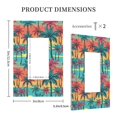 thumbnail image 3 of Disketp Hawaii Palms Decorative Light Switch or Outlet Wall Plate with Safety Cover-Style U, 3 of 6