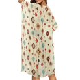 thumbnail image 4 of HELLHERO Geometric Diamond Kimono Cover Up - Lightweight Breathable Beachwear for Women | Perfect for Summer Vacation, Poolside & Tropical Trips, 4 of 6