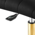 thumbnail image 6 of Modway Ripple Armless Performance Velvet Office Chair in Gold Black, 6 of 9