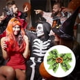 thumbnail image 3 of Unique Bargains 1 Pc Hair Clip Halloween Bow Pumpkin Hair Clips for Women Green, 3 of 5