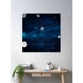 thumbnail image 2 of Universe Planets Poster Wall Art, Modern Wall Decor For Living Room Bedroom, 30x30 UNFRAMED, 2 of 3