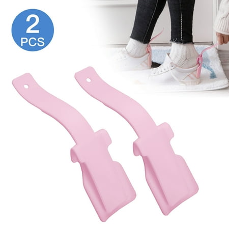 

4/2 Pcs Lazy Shoe Helper for Easy to Wear Shoes Unisex Handled Shoe Horn Shoe Slider Portable Shoe Lifting Helper for Seniors Elderly Disabled Pregnancy Men Women and Kids Fits for All Shoes