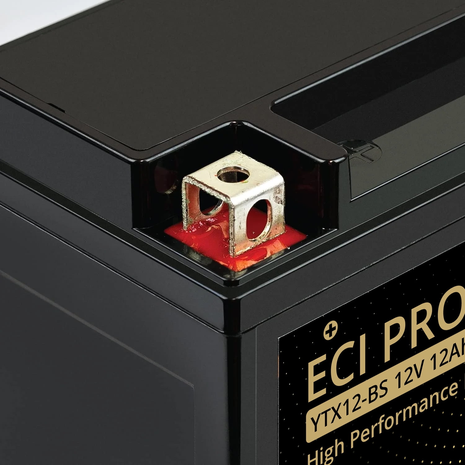 ECI Pro YTX12-BS AGM Battery - 12V 12Ah, 210CCA - Fits Select Motorcycles, Honda, Yamaha, Kawasaki, Suzuki & ATVs - Maintenance-Free, Leak-Proof, High CCA, High-Performance Powersports Battery