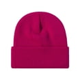 thumbnail image 2 of Tnobhg Winter Hat Unisex Stretchy Knitted Solid Color Warm Soft Ear Protection High Elasticity Regular Fit Winter Fall Beanie Women Men Cap, 2 of 8