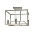 thumbnail image 4 of 4-Light Semi-Flush Light Fixture in Satin Platinum Finish, 4 of 6