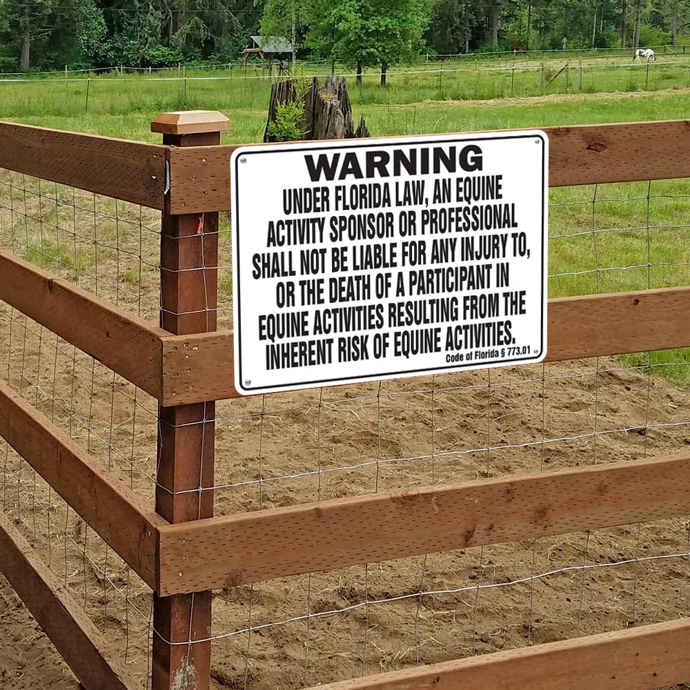 ARKANSAS Equine Sign activity liability warning statute horse farm barn stable 