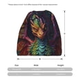 thumbnail image 3 of Hirioo Whimsical Dragon Color Cool for Multifunction Beanie Hat for Men and Women Unisex for Winter Sports, Outdoor Activities, and Daily Wear, 3 of 8