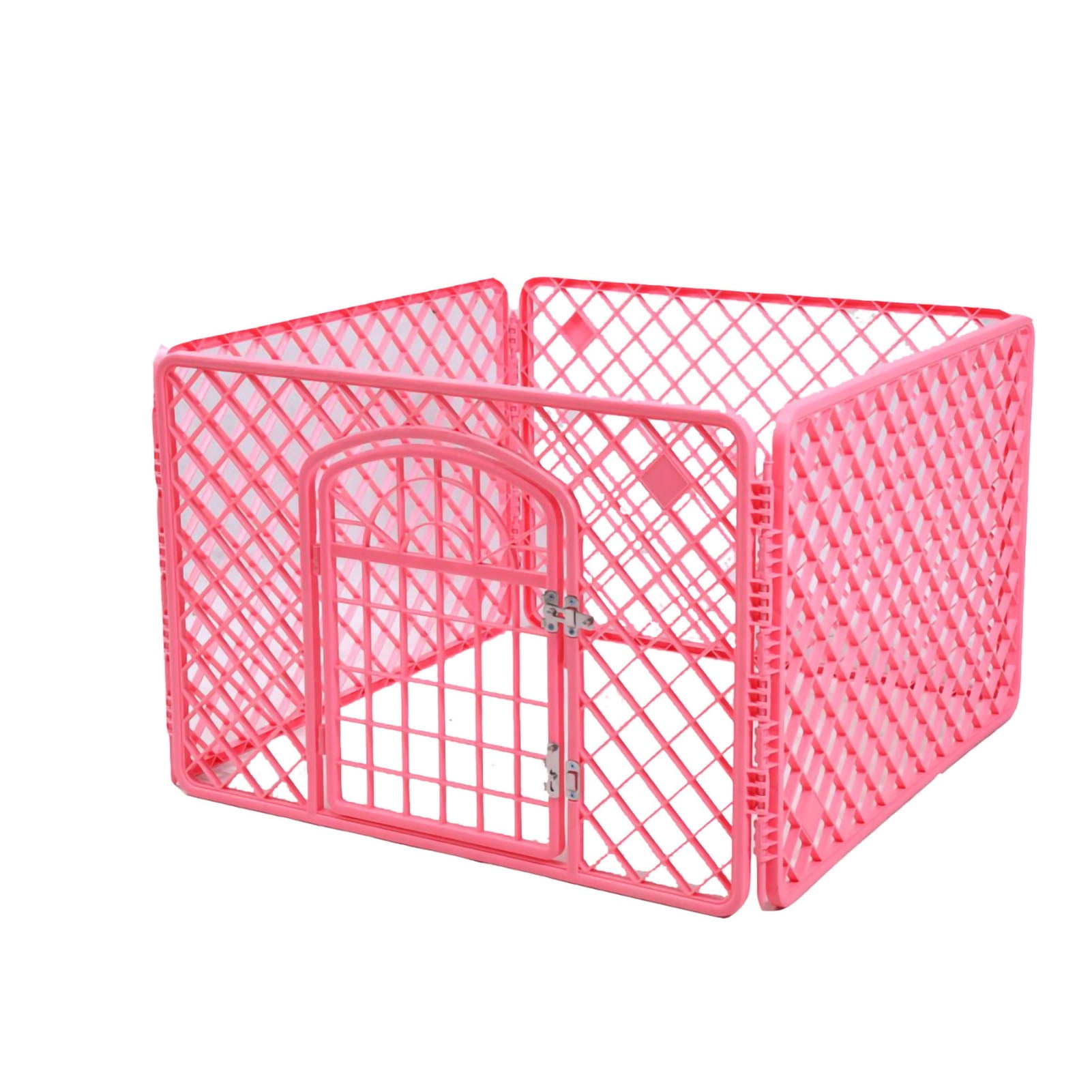 Ymiko Dog Kennel Dog Crate Portable Dog Crate Pet Kennel Portable Household Dog Cage Guardrail Small Medium Sized Dog Indoor Kennel For Home Pink S 90