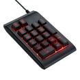 Three Colors RGB Backlit USB Wired Keyboard Number Pad Numeric Keypad new electronics gadgets