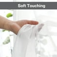 thumbnail image 3 of NEWEEN Basic Rod Pocket Sheer Voile Window Curtain Panels White 3 Pair 6 Panels 52 Width 84 Inch Long for Kitchen Bedroom Children Living Room Yard, 3 of 10