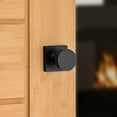 thumbnail image 3 of Pismo Square Hall/Closet Knob in Matte Black, 3 of 3