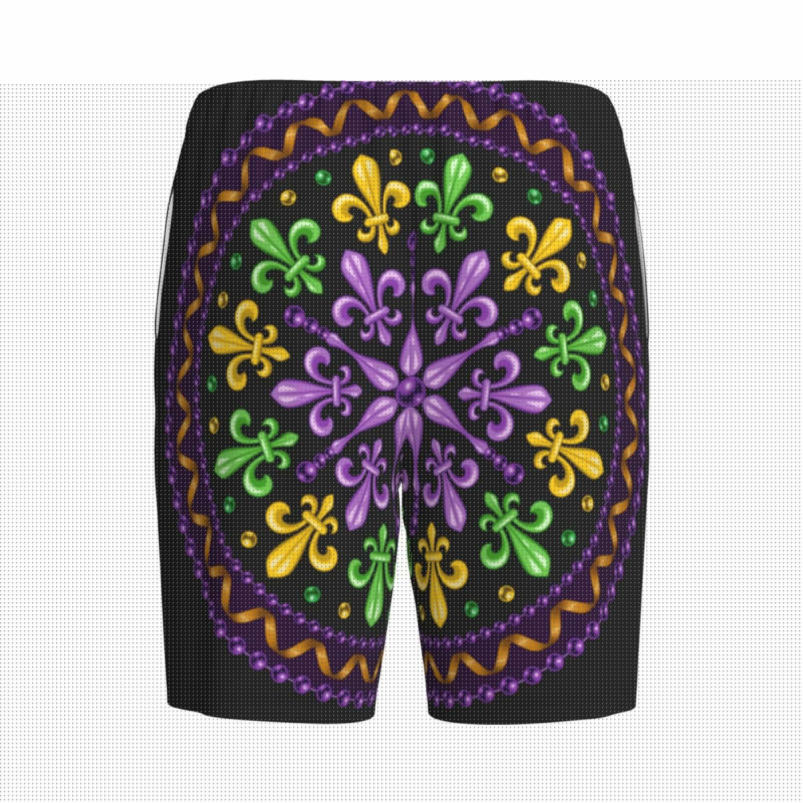 thumbnail image 5 of Naloa Mardi Gras5 Men's Short Pajama Pants, Lounge Comfort Shorts with Elasticized Waistband and Side Pockets - XX-Large, 5 of 9
