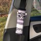 thumbnail image 3 of Protección De Hombros Funda para cinturón de seguridad de coche de animales de dibujos animados, almohadilla para el hombro del cinturón de seguridad (gato con/ojos grandes), 3 of 3