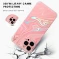 thumbnail image 2 of Allytech Marble Design Case for iPhone 13 Pro 2021(6.1"), iPhone 13 Pro Case for Women Girls Men, Ultra-Thin Full-Body Protective Scratch-Free Cute Drop Proof Case for iPhone 13 Pro, Pink Marble, 2 of 6