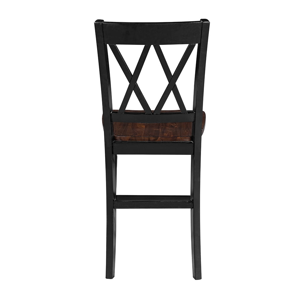 Kepooman 5 Piece Dining Set with Storage Shelves, Black Kepooman 5 Piece Dining Set with Storage Shelves, Black