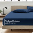 thumbnail image 4 of Bare Home Deep Pocket Fitted Sheet - Ultra-Soft Wrinkle Resistant Microfiber, 4 of 7