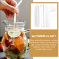 thumbnail image 3 of PEACNNG 1 Set Durable Glass Straws Drinking Glass Straws Clear Beverage Glass Straws, 3 of 5