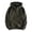Green, variant on comerut Men Autumn Winter Hoodie Zipper Decor Hooded Thickened Long Sleeve Loose Pullover Elastic Cuff Warm Big Pocket Mid Length Streetwear Simple Style Men Hoodie