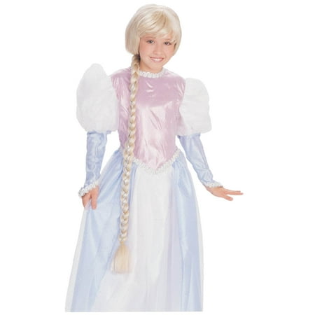 Braided Costume Wig - RAPUNZEL WIG blonde braid girls princess tangled halloween costume accessory