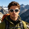thumbnail image 6 of Bomd Polarized Sports Sunglasses Mens,UV400 Protection Mirror Lenses Oval Frame Sun Glasses, Personality Fashion Sunnies Eyewear for Running Cycling Driving Fishing Outdoor Daily Wear Grey, 6 of 9