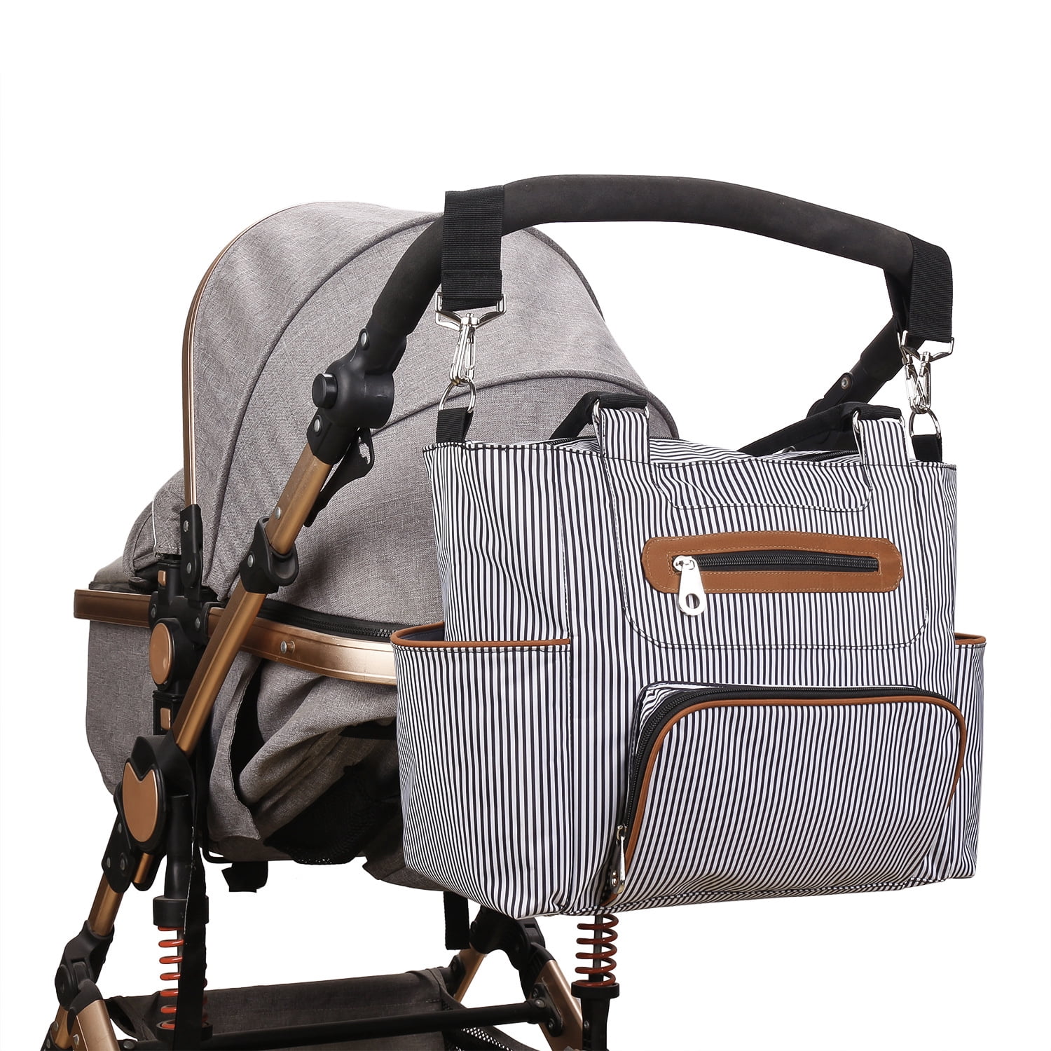 SPEKSEE Versatile Large Capacity Mommy Bag Diaper Tote with Multiple Accessories for Outdoor Use