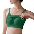 thumbnail image 4 of ZQUUVOU Women's Seamless Workout Tank Top Tummy Control Built In Bra Racerback Slim for Gym Running Athletic Yoga Shirts Green B, 4 of 7
