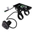 thumbnail image 3 of Electric Bike Display, Electric Bike Display Monitor IP65 Waterproof LCD 3.5in High Definition Silicone  For 22.2mm Handlebars, 3 of 8
