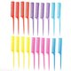 thumbnail image 2 of 20pcs Tail Comb Heat Resistant Anti-Static Comb Hairdressing Hair Styling Tool(Flat Teeth ), 2 of 5