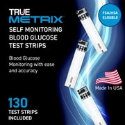 TRUE METRIX Self Monitoring Blood Glucose Test Strips, 130 Count