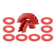 thumbnail image 4 of D Shackle Isolator Durable with Washers for Auto Truck Accessories Red, 4 of 8