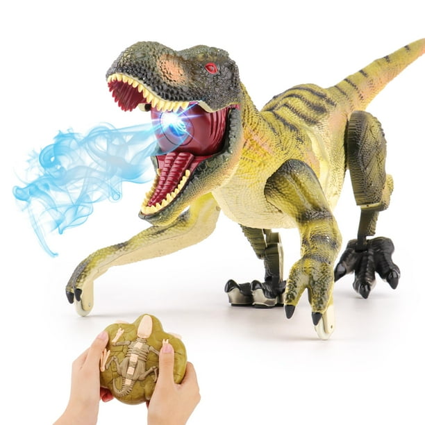 Juguete de dinosaurio con control remoto VERTOY T-Rex para niños de 3 a 12 años