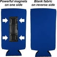 thumbnail image 2 of Blank Magnetic Neoprene Slim Can Coolie (12 Pack, Royal Blue), 2 of 6