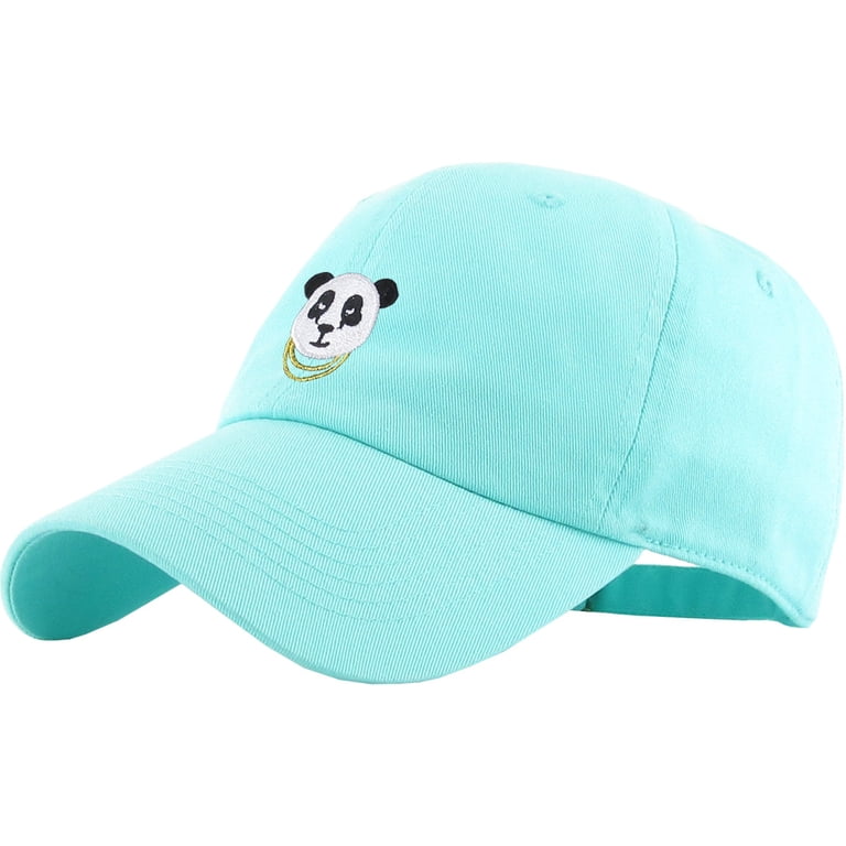 Panda Diamond Blue Dad Hat Baseball Cap Polo Style  display picture 2