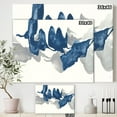 thumbnail image 3 of Designart - Gouache Sapphire on Gray - Modern & Contemporary Canvas Art, 3 of 3