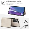 thumbnail image 4 of ELEHOLD Case for Samsung Galaxy Note 20, 2-in-1 Magnetic Shockproof Leather Wallet Flip Case Cover, Detachable Card Holder with Stand,White, 4 of 5